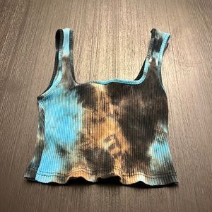 Cropped Tie Dye tank top from shein.